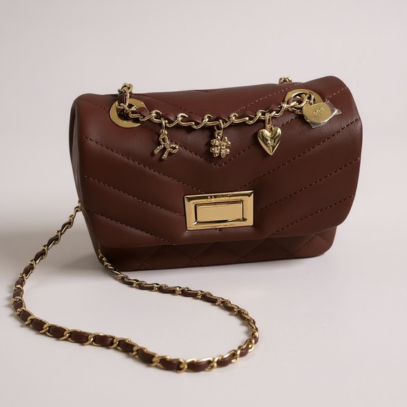 Aldo Handbags - Aldo Burgundy Quilted Chain Bag NWT